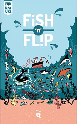Miniatura 2 de Helvetiq Fish N Flip - Juego de cartas  Juego de estrategia temática oceánica  Juego cooperativo  Divertido juego familiar para niños y adultos  A