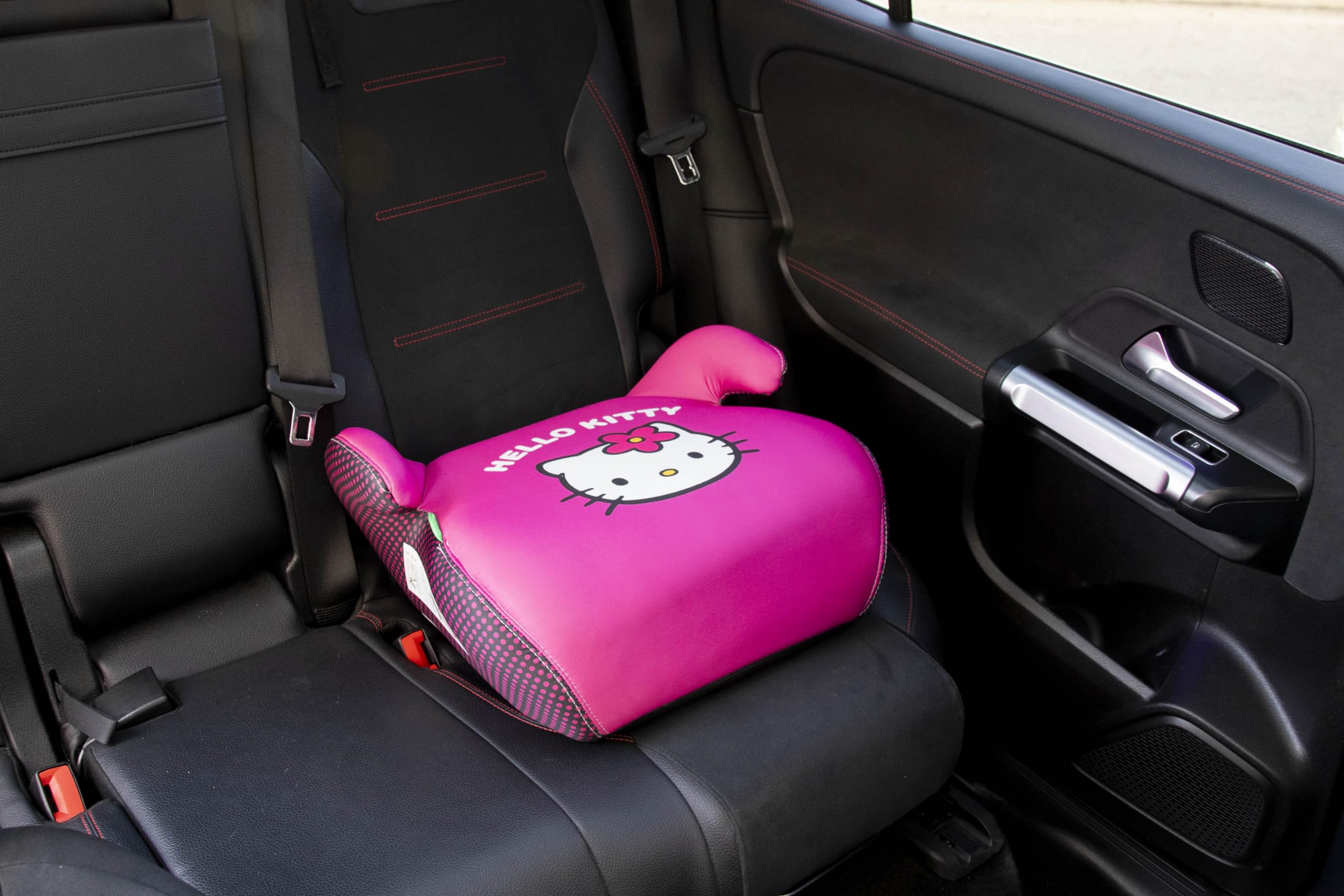 Hello Kitty Rehausseur pour Enfant Nouvelle Homologation européenne I-Size R129/03. Housse Amovible de 3 cm. pour Les garçons et Les Filles de 125 à 150 cm, Rose