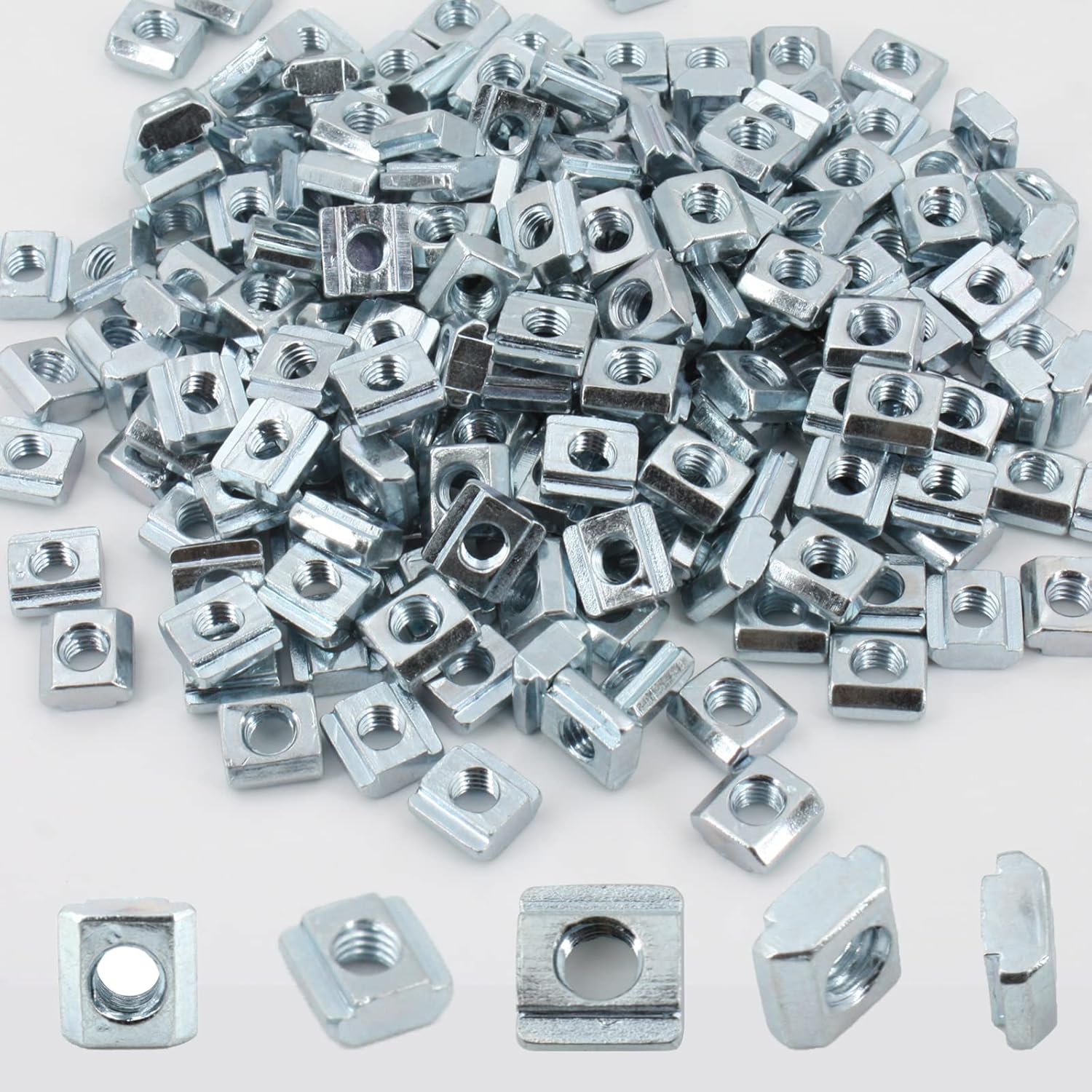 50pcs 2020 Series T Nuts M5 Sliding T Slot Nut Fastener