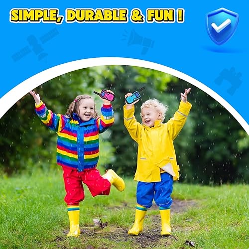 Miniatura 7 de Walkie Talkies para niños de largo alcance, WisHouse regalo de cumpleaños de Navidad para niños de 4, 5, 6, 7, 8, 9, 10 años, juegos de equipo de