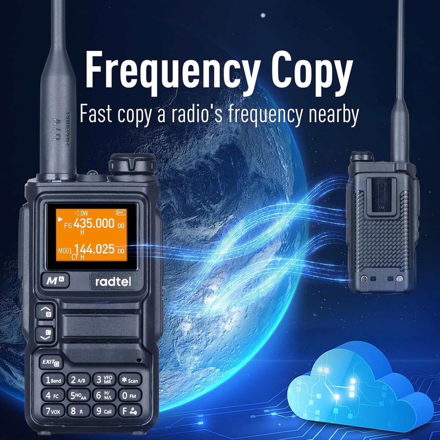 Radtel RT-590 Plus performing frequency copy from another radio