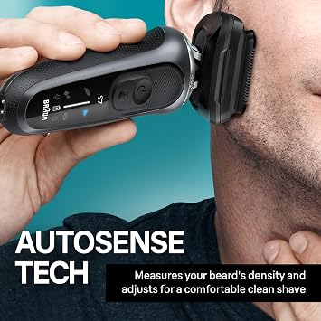 Braun Electric Shaver for Men, Series 7 7185cc, Waterproof, Wet & Dry Shave, Shaving Kit with SmartCare Center and Beard Trimmer, 3 Shave Modes, 60 Minute Battery Runtime, 10 Piece Set
