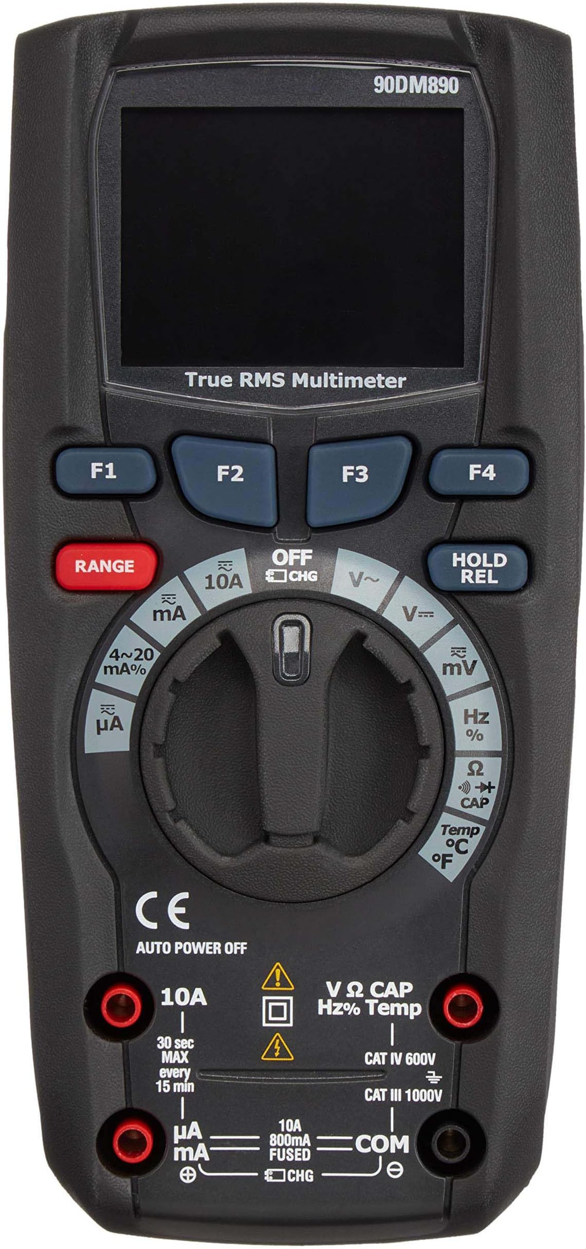 Amazon Basics Heavy Duty 50000 Count Digital Multimeter, Colour TFT LCD Display, True RMS, CATIV 600V, Black