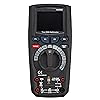 Amazon Basics Digitalmultimeter, strapazierfähig, mit 50.000 Counts, farbiges TFT-LCD-Display, True RMS, CAT IV 600 V, Schwarz (Früher Marke AmazonCommercial)