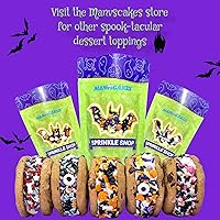 Vista 7 de Manvscakes Gránulos de Halloween para decoración de pasteles, gránulos comestibles para decoración de galletas, postres de chocolate, cupcakes