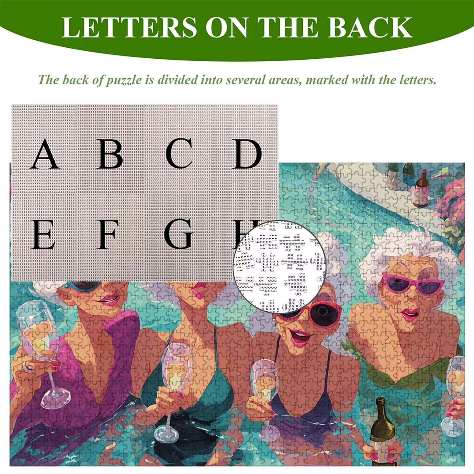 Puzzle 1200 Piezas Adultos Mujer & Espíritu, Rompecabezas con Letras Traseras y Póster, Pasatiempo Antiestrés, Decoración de Pared, Regalo Decorar Mujer Hombre 75 x 50 cm (14 Años +) P3#440