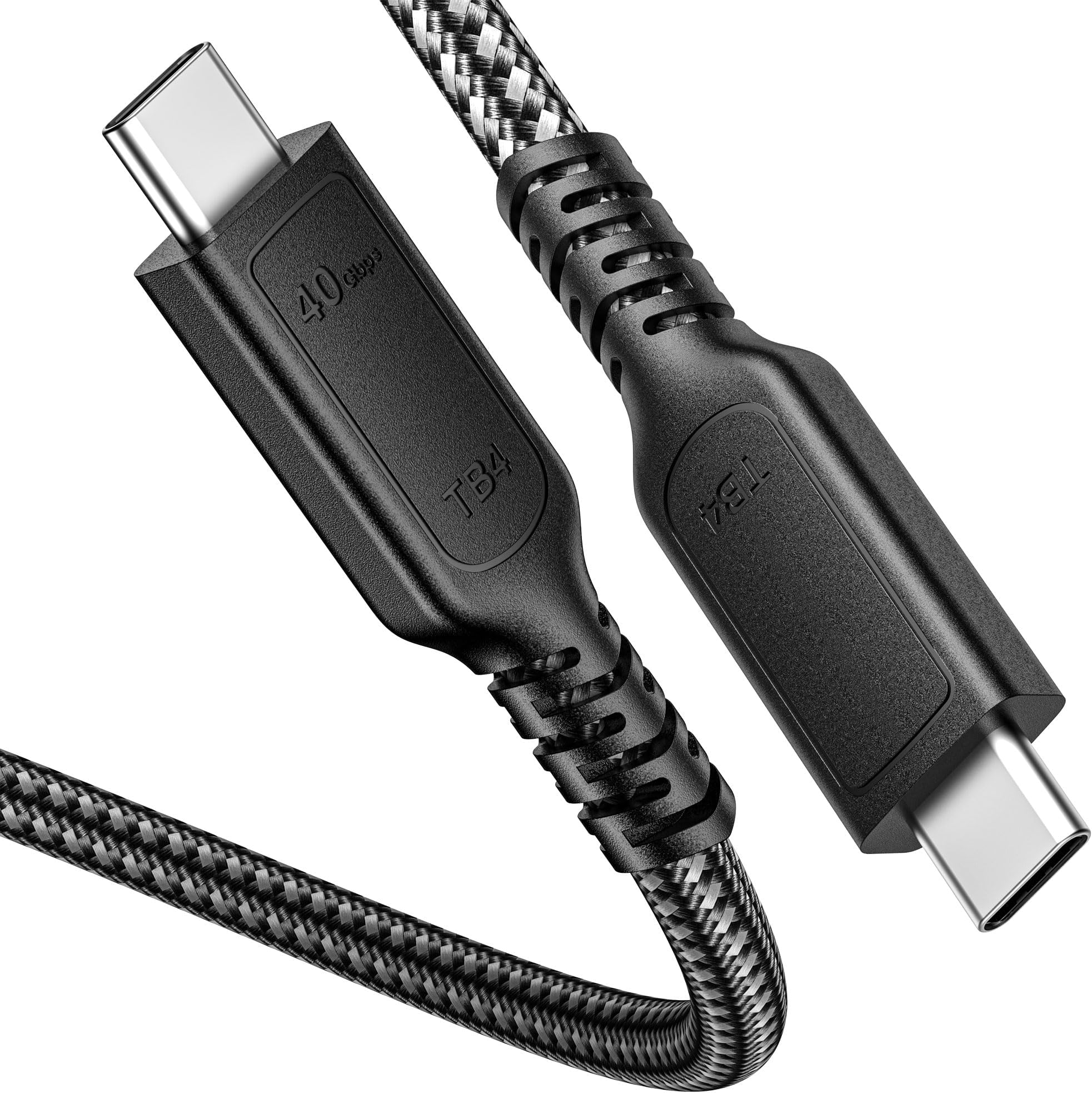 ConnBull Thunderbolt 4 Cable 40Gbps High Speed USB C Cable Supports 240W Fast Charing and 8K@60Hz/ 4K@144Hz Display Compatible with Thunderbolt 3/USB 4 Macbook, iPad, and More 1M