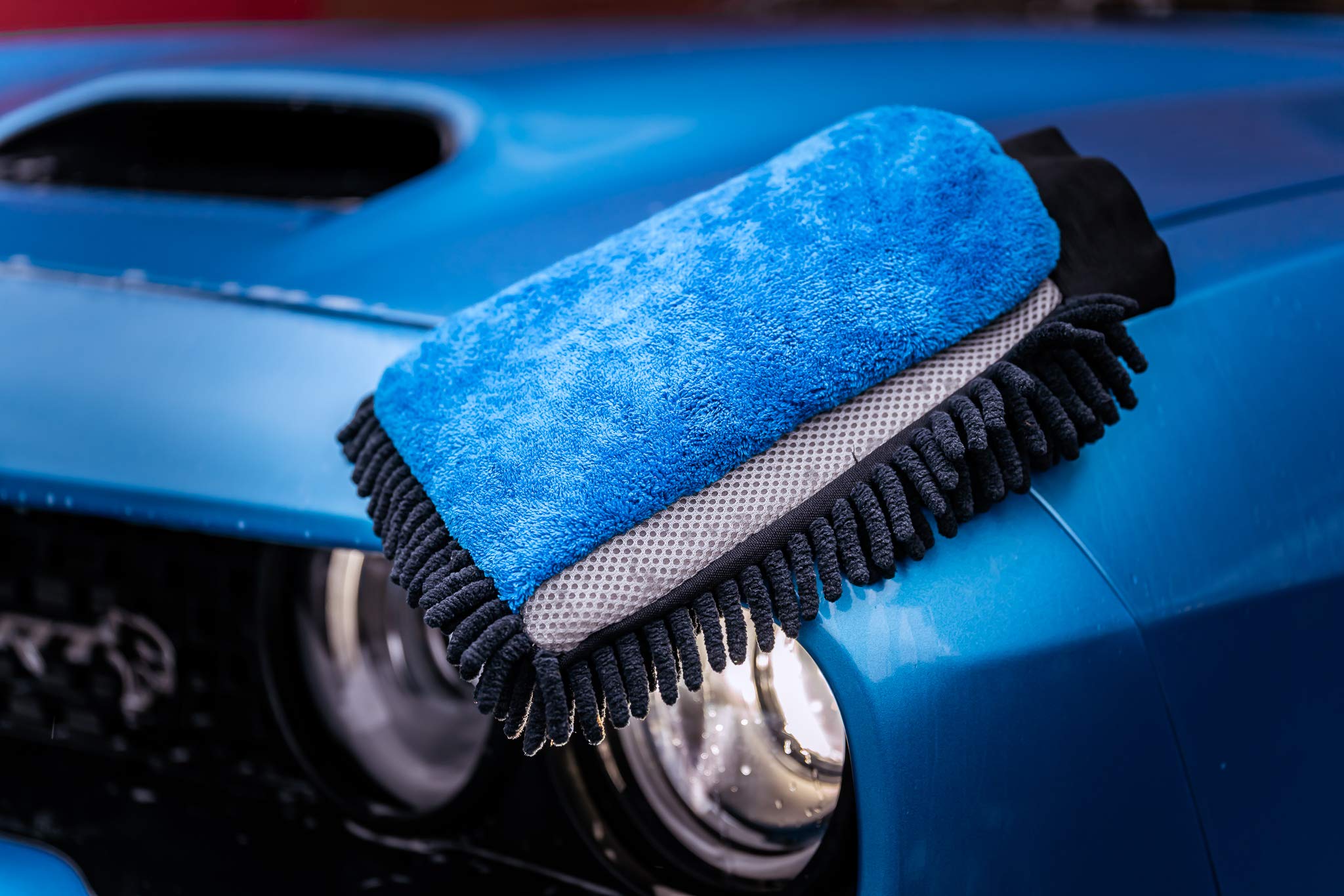 detailmate Auto Vorwäsche Set: ValetPRO Foamula 1 Snow Foam 1 Liter + Gloria Foam Master FM10 Schaumsprüher 1 Liter + 3in1 Chenille Waschhandschuh + Griffin Messbecher 150 ml skaliert