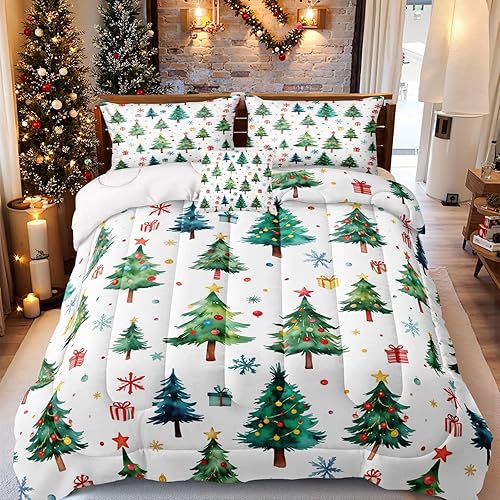 Vista 38 de MOVE OVER Juego de ropa de cama con temática de playa azul, tamaño Queen, 4 piezas, gaviota blanca y rocas marinas, patrón de paisaje marino azul