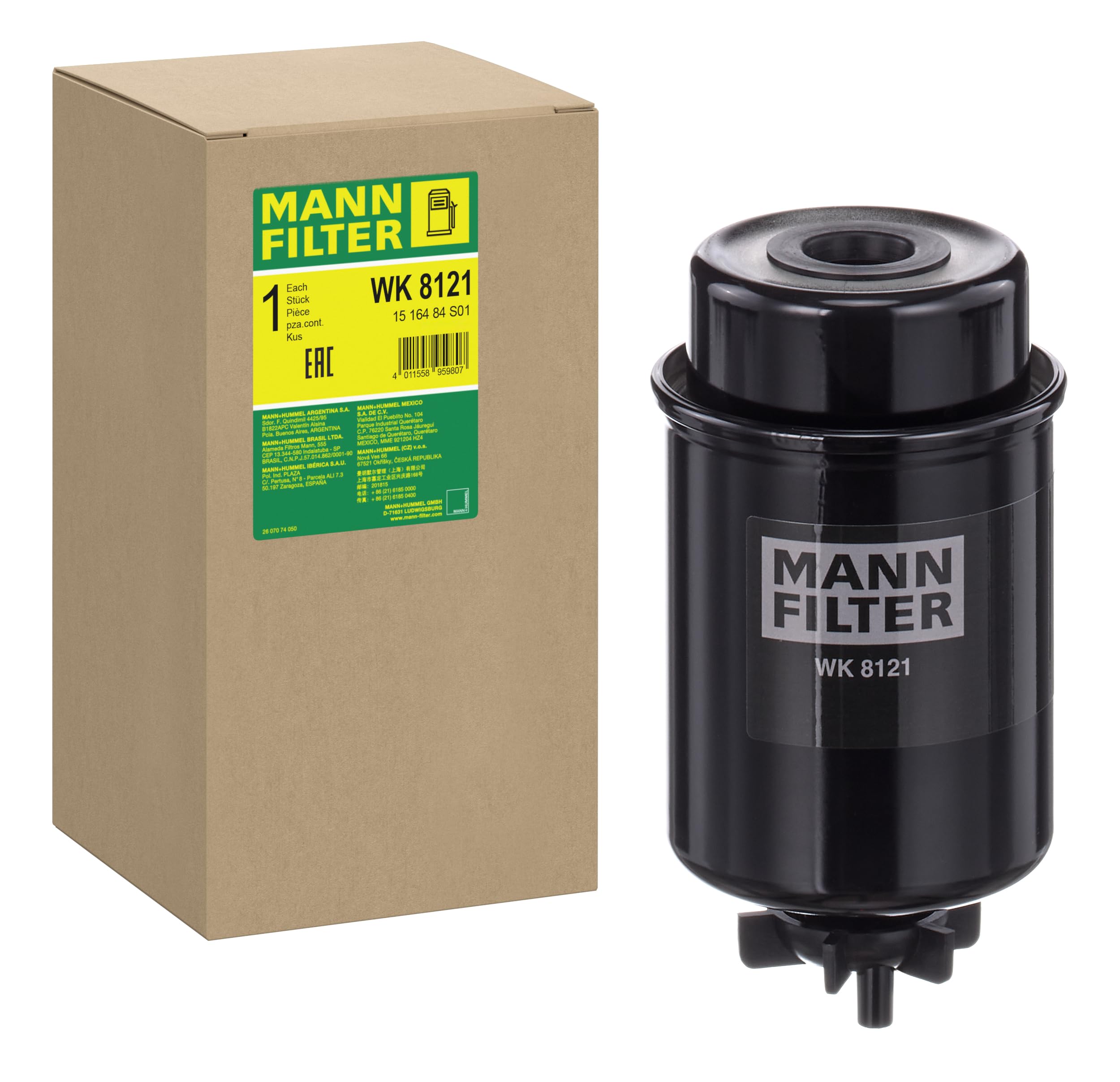 MANN-FILTER WK 8121 Kraftstofffilter - für Off-Highway Anwendungen