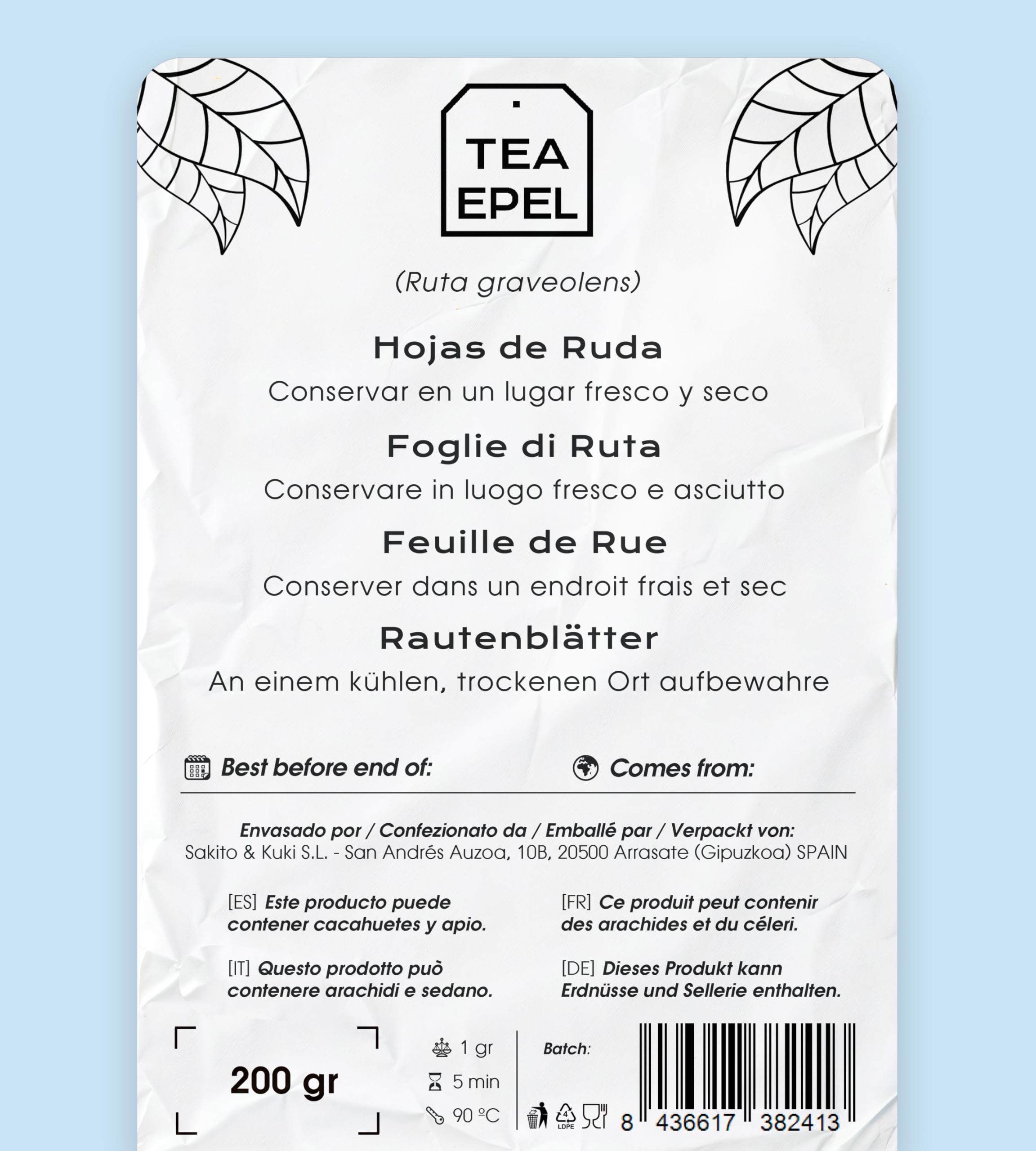 Ruda Hojas Infusion Ruda Te de Rudas Ruda Planta 200g