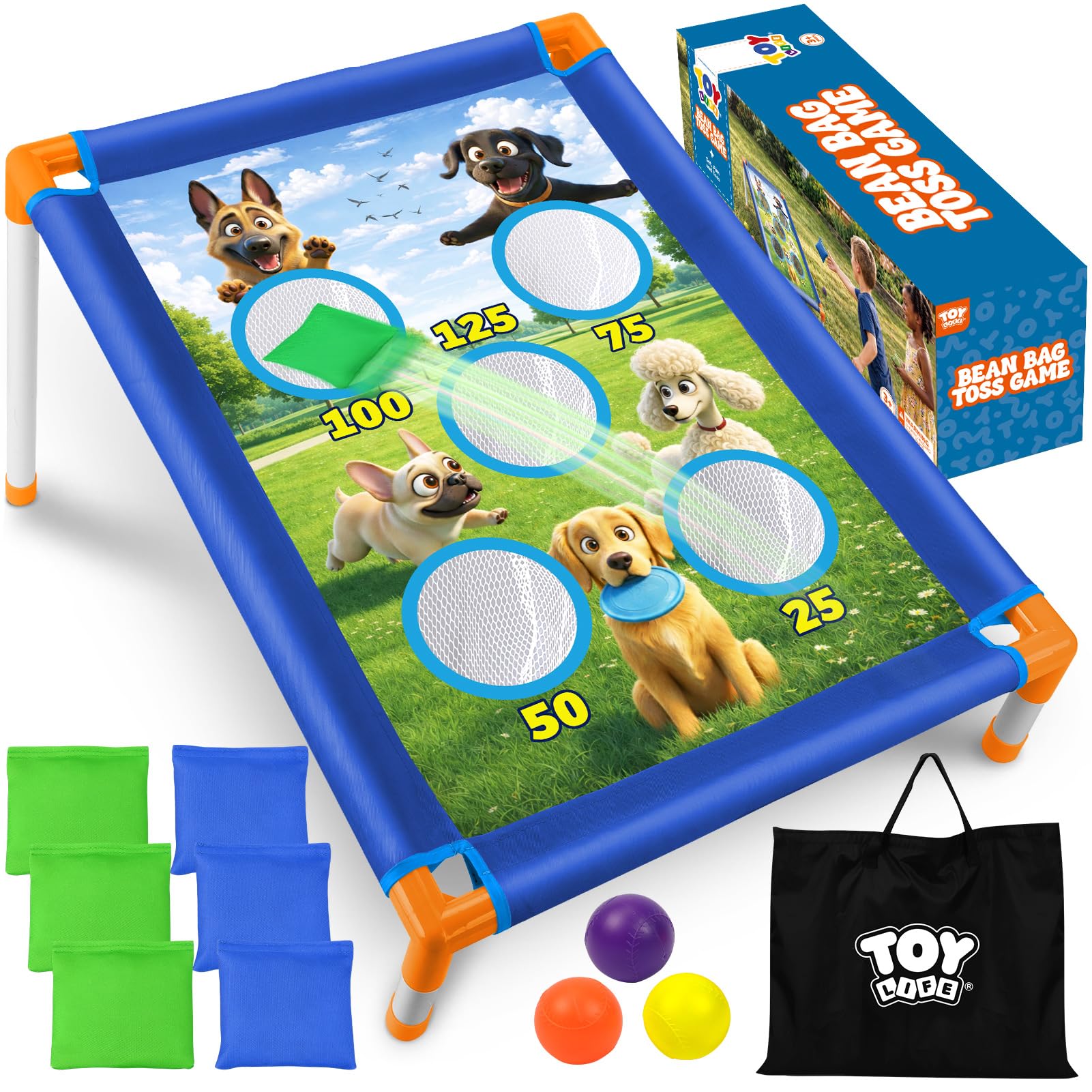 TOY Life Bean Bag Toss Game, Carnival Party Games, Cornhole Set for Kids Outdoor Games, Outside Toys for Kids Ages 4-8, Yard Outdoor Toys for Toddlers 3-5, Gifts for 3 4 5 6 7 Year Old Girls &amp; Boys