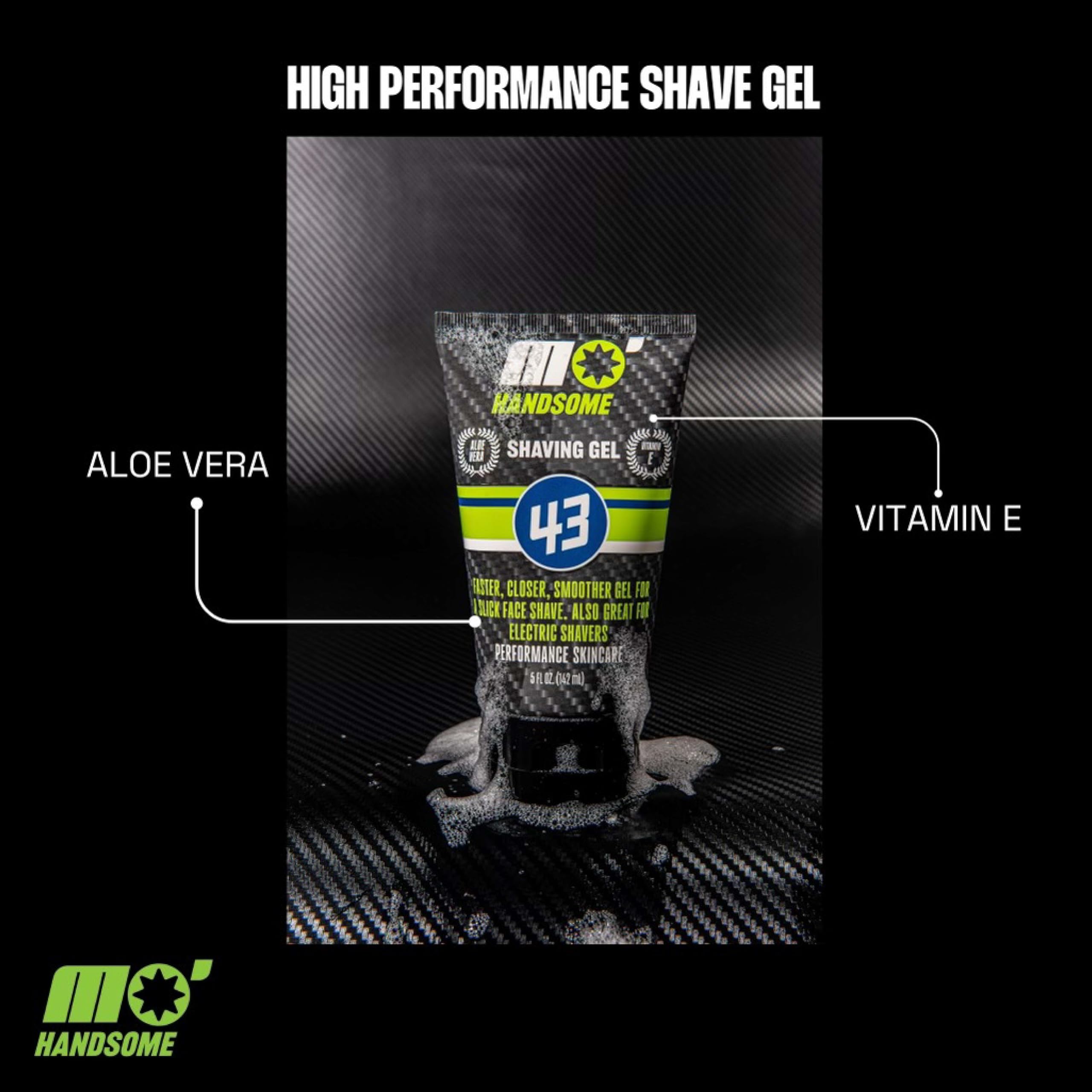Gel de afeitado prémium para hombres – Fórmula de deslizamiento suave para un afeitado cercano – Uso con cuchillas de afeitar o afeitadoras eléctricas húmedas y secas – Hidratante y 5
