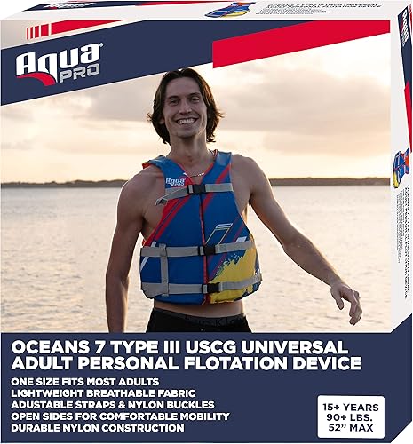 Oceans 7 US Coast Guard Approved, Infant-Child-Youth Life Jacket Vest Sizes for 8-90 lbs. Type III Vest, PFD, Personal Flotation Device