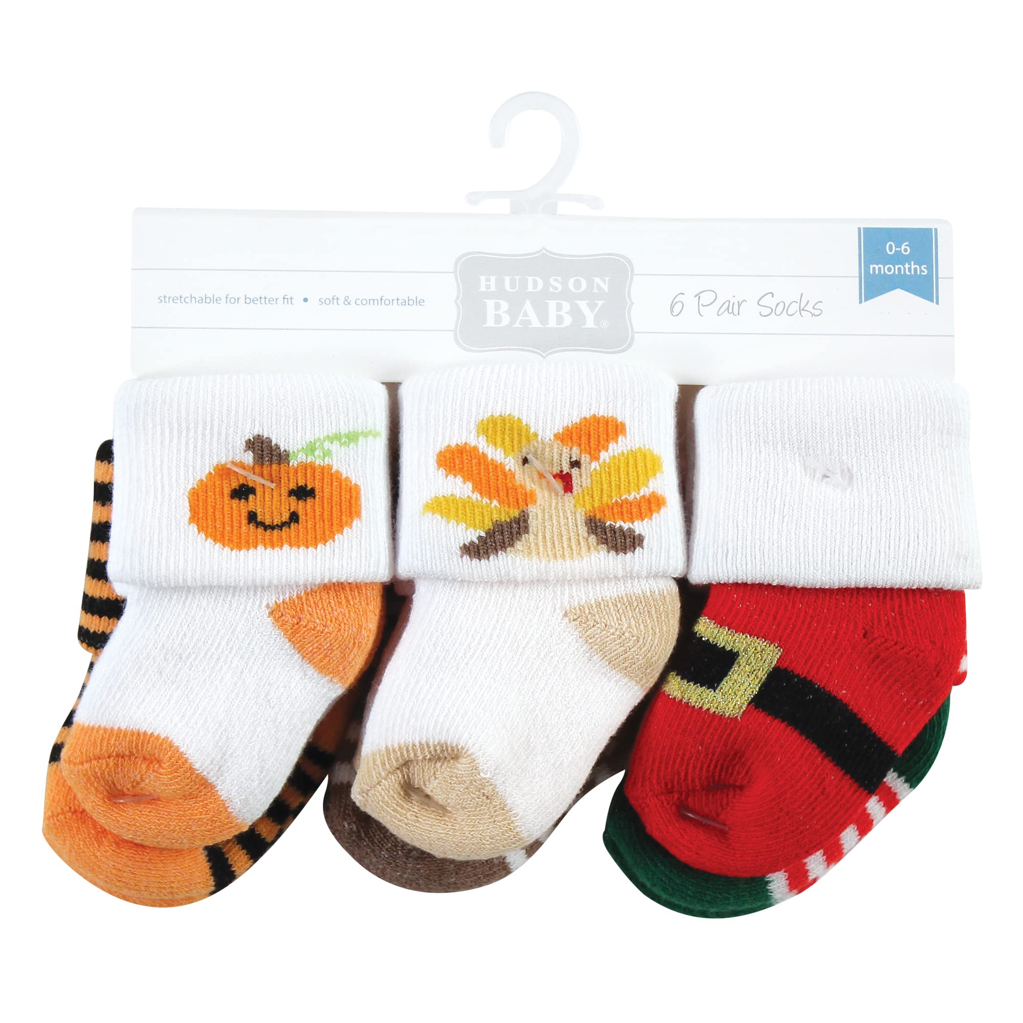Hudson Baby Unisex-Baby-Socken aus Frottee für Neugeborene
