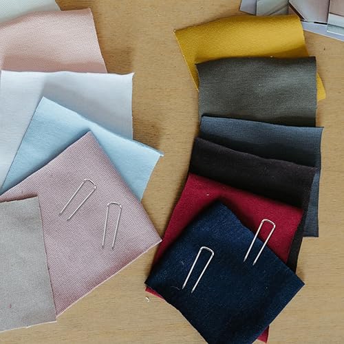 Miniatura 7 de EXCEART 1 caja manos libres de Navidad decoraciones de Navidad pasador acolchado para manualidades, pasadores en U, aguja de coser de retazos para