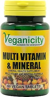 Multi Vitamin & Mineral : General Health and Well-Being Supplement : 60 Tablets, in a Planet-Friendly 99% Recycled Pot