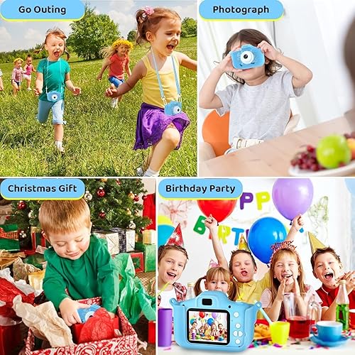 Miniatura 3 de Cámara digital HD mejorada para niños pequeños, juguetes de cámara para niños de 5 años, regalos de cumpleaños de Navidad para niños de 3, 4, 5, 6,