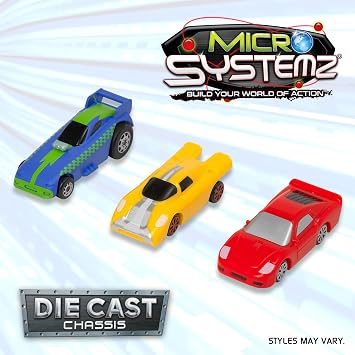 JOHN ADAMS | MICRO SYSTEMZ SPEEDSTERZ: A set of 3 racing car style micro vehicles! | Toy Vehicles & Playsets | Die Cast Cars | Ages 4+