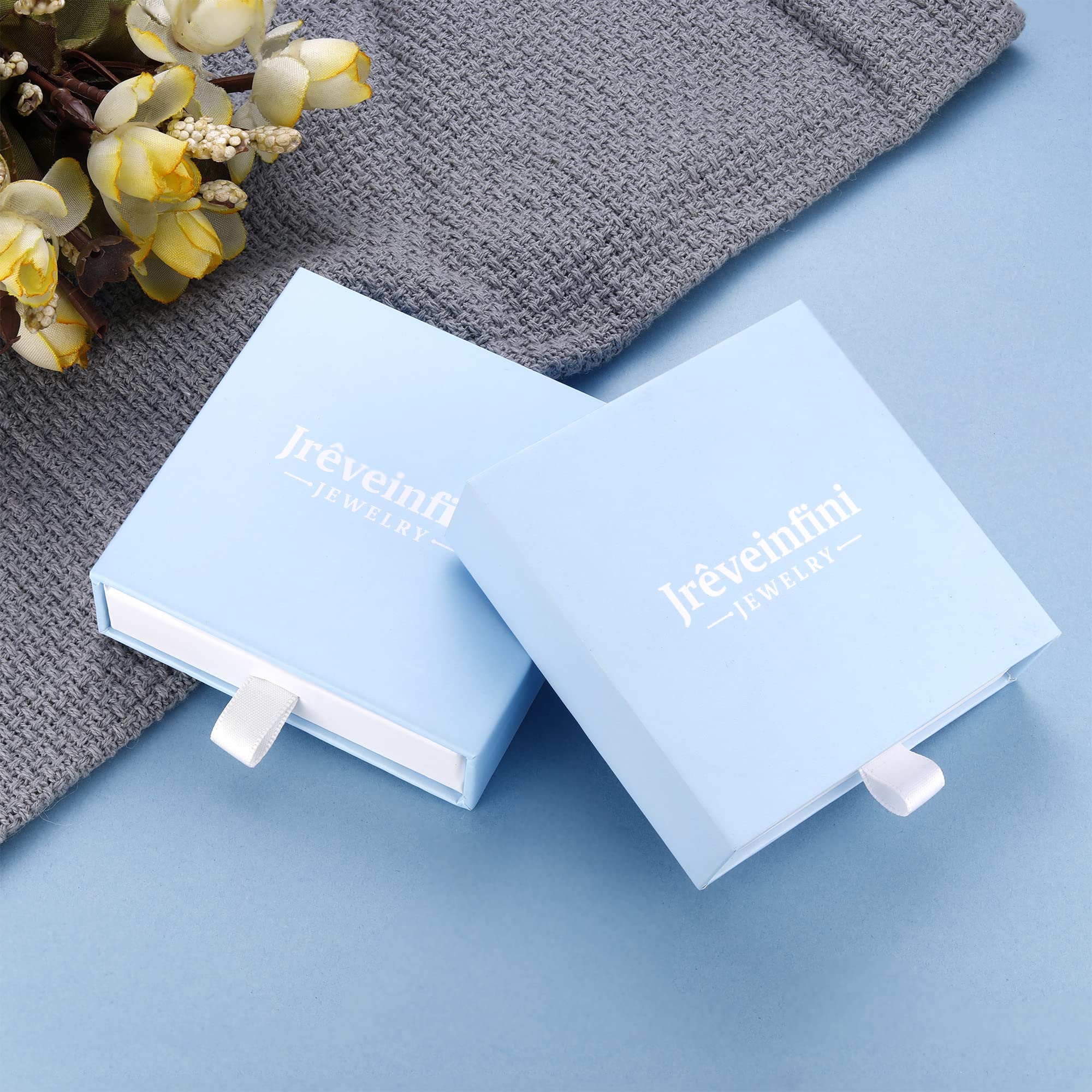 Jrêveinfini Kleeblatt Halskette Damen 925 Silber mit Anhänger, Glücksbringer Schmuck für Frauen mit Geschenkbox, Geschenk zu Weihnachten, Valentinstag, Muttertag & Geburtstag