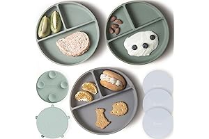 Toddler Plates 3 Pack | Suctions Plates for Baby