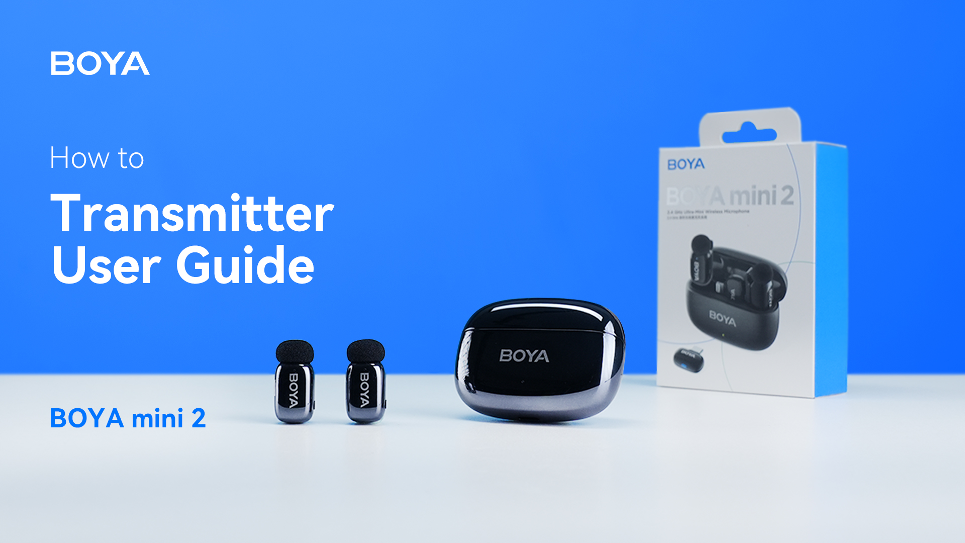BOYA mini 2 Wireless Microphone for iPhone 15/16/17 & Android, AI