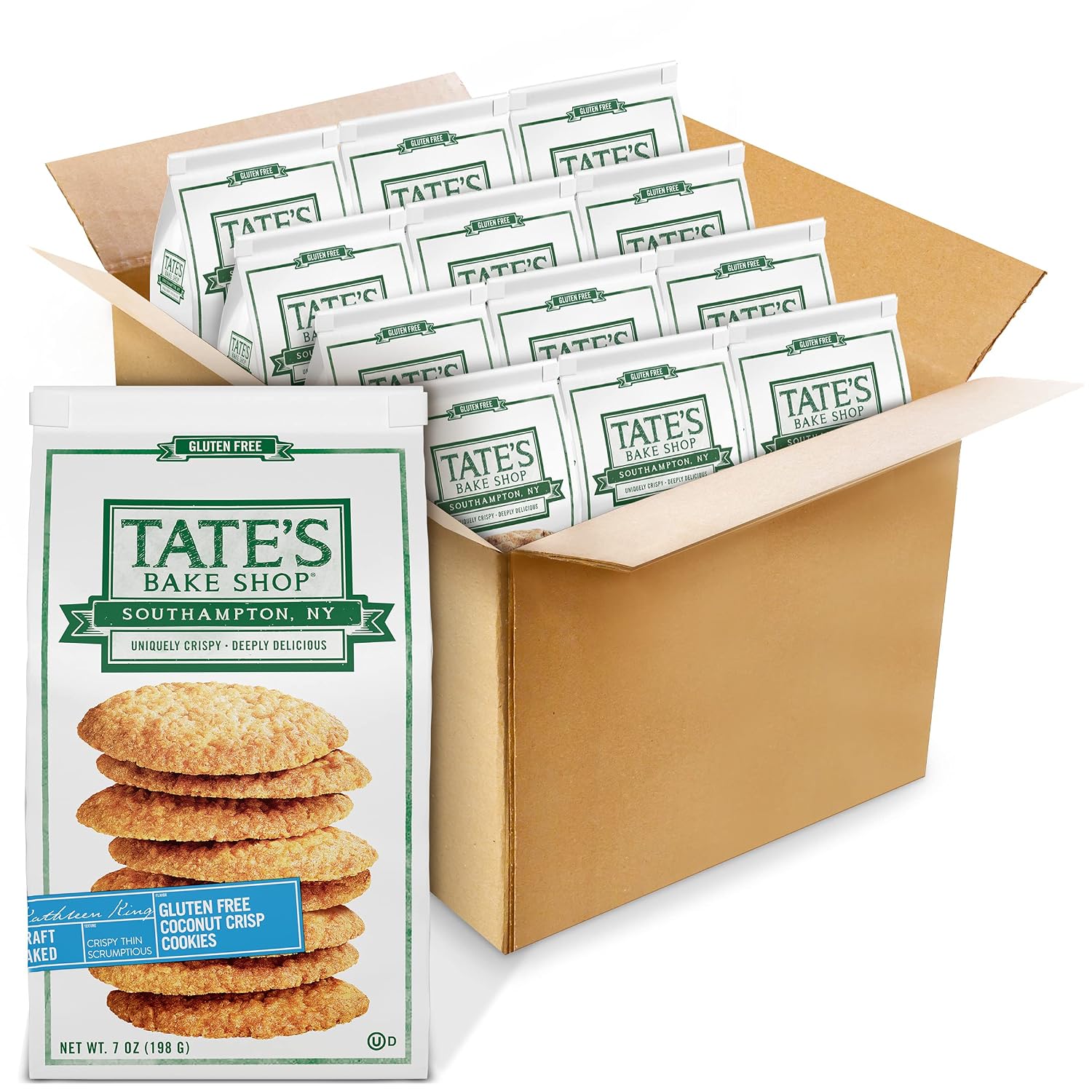 Tate's Bake Shop Gluten Free Coconut Crisp Cookies, 12 7