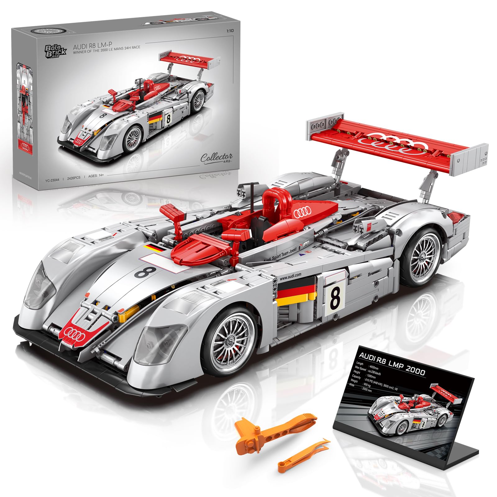 AUdi R8 LeMans 1/10 ラジコンカー タミヤ 電動RCカーシリーズ 1/10RC アウディ R8 LMS 2008 (TT-02
