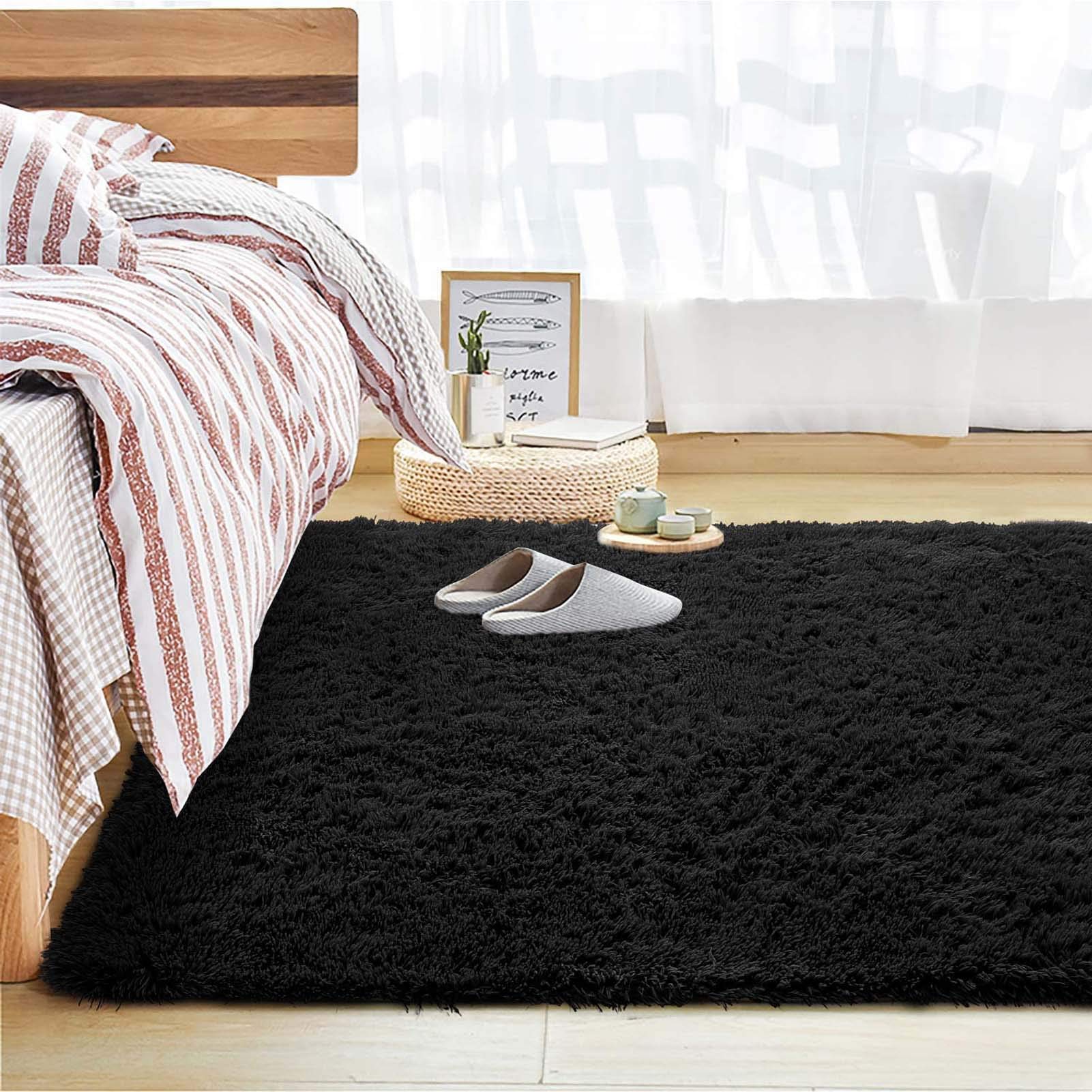 Ultramiękkie, puszyste dywany do salonu 55x79 cali, luksusowy dywan shaggy do sypialni dla dziewczynek i dzieci, nowoczesny, miękki, włochaty dywan do domu, dekoracyjny