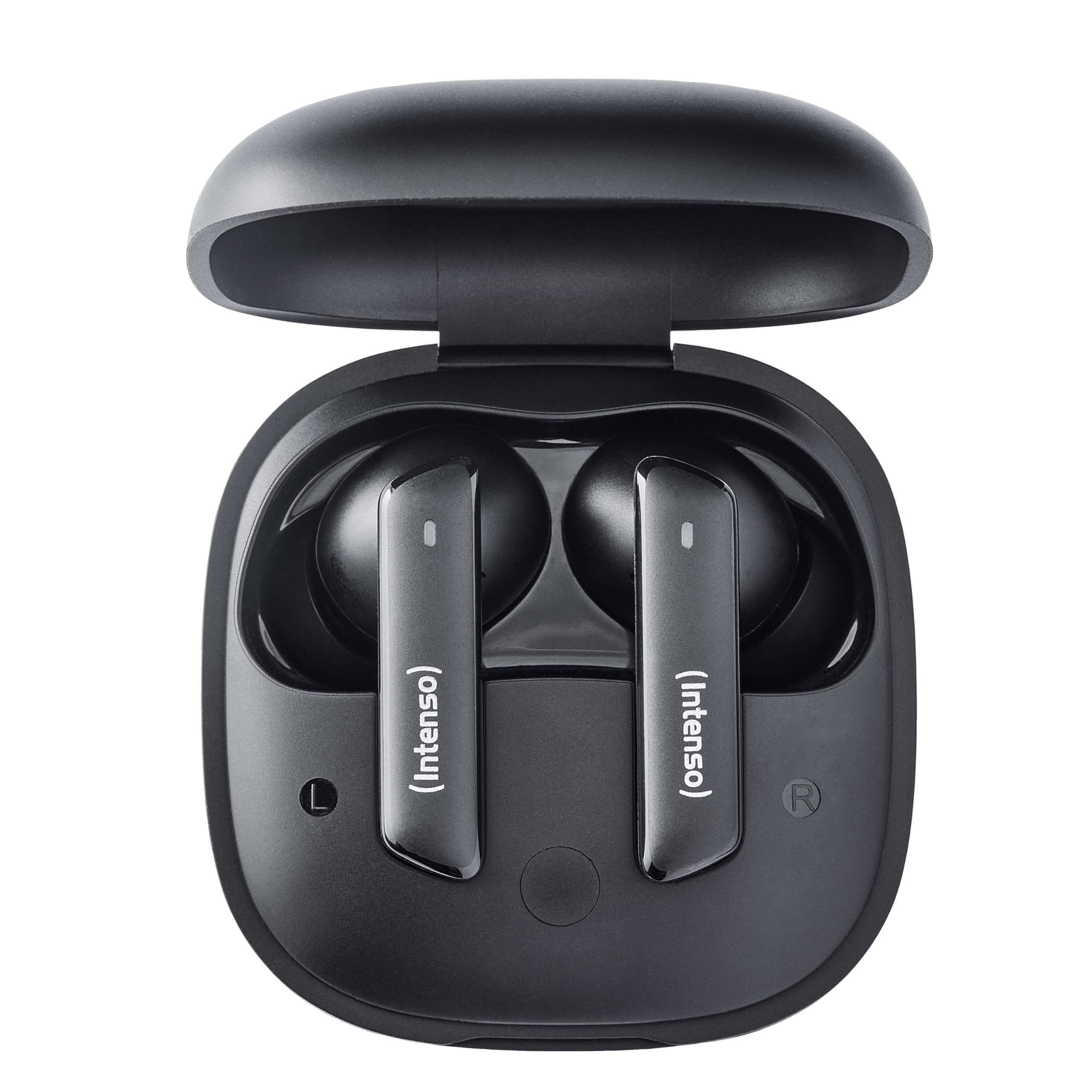 Intenso Buds Pro TWS True Wireless Headphones T510HAE with Hybrid ANC, ENC, Bluetooth and up to 35 Hours of Music Playback, Black