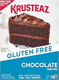 Krusteaz Gluten Free Chocolate Cake Mix, No Artificial Flavors, Colors, ...