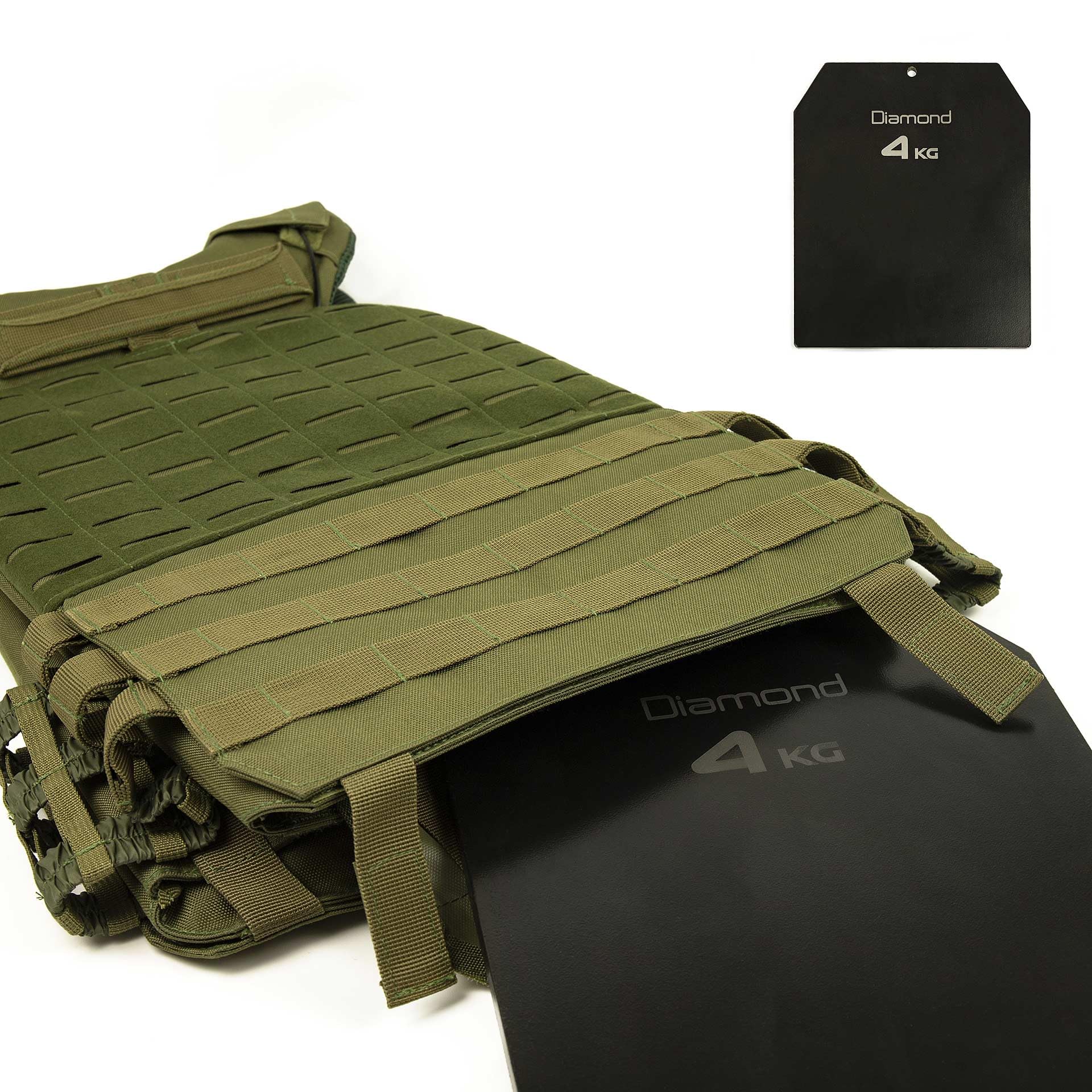 Diamond【Giubbotto Zavorrato (9/10/20/30 kg)】Gilet Pesi Regolabile, Carico Variabile, Ideale per Cross Training, Calisthenics, Running, Allenamento Resistenza e Potenza | Gilet Zavorrato