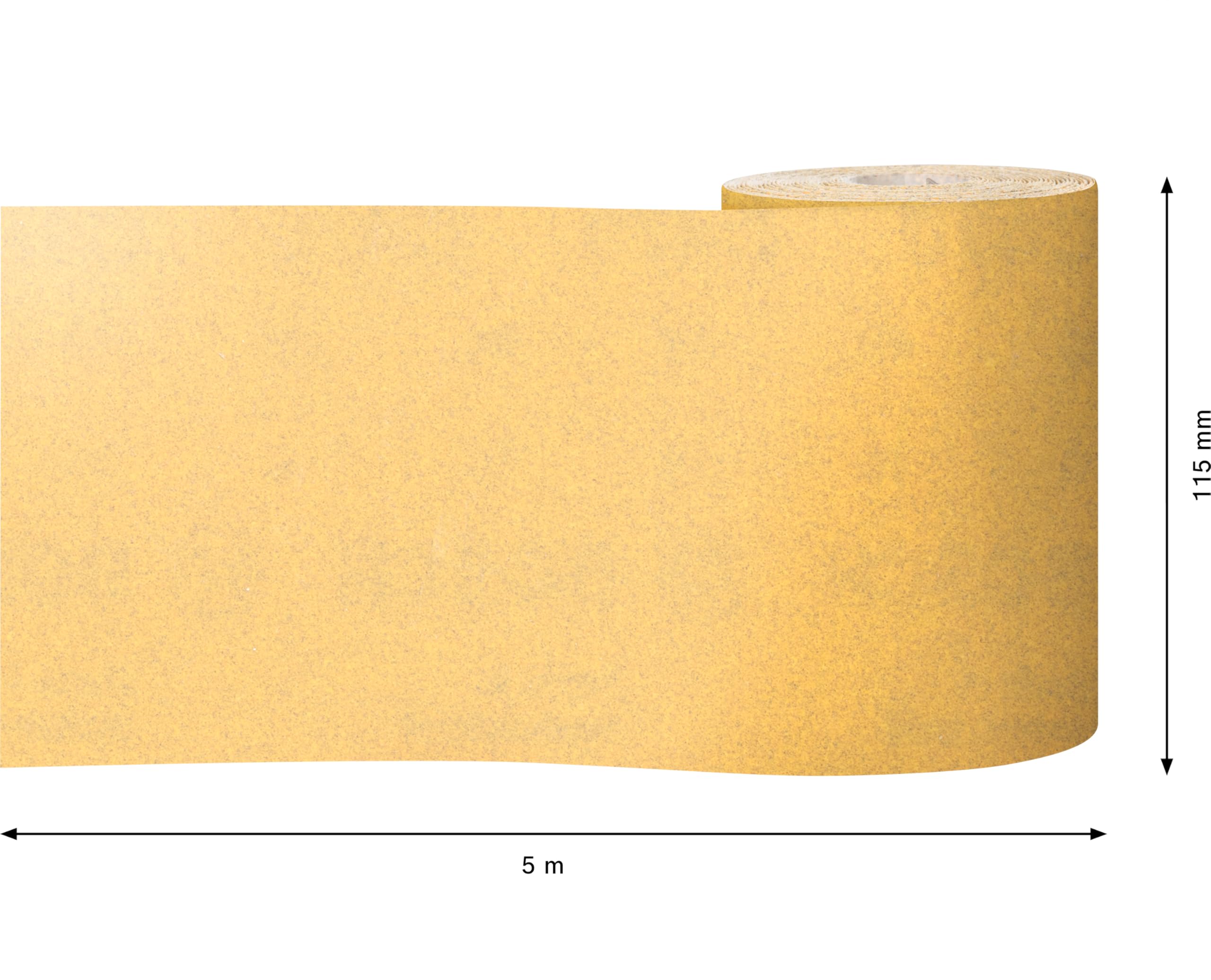 Bosch Professional 1 x Rollos de papel de lija Expert C470, para Madera dura, Pintura sobre madera, Anchura 115 mm, Longitud 5 m, Grano 180, Accesorios Lijado manual
