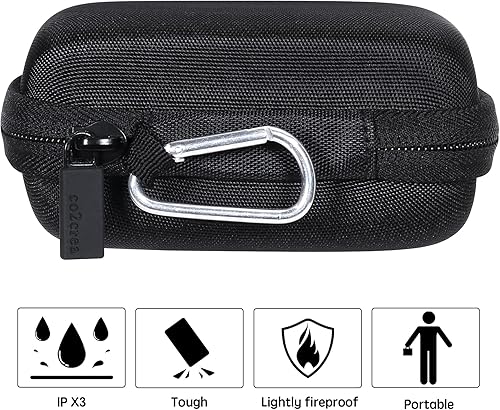 Miniatura 7 de co2CREA Carcasa rígida compatible con cámara digital CAMKORYLecranKODAK PIXPROVAHOIALDAiTechny, color negro