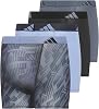 adidas Bóxer Briefs de Microfibra para Jóvenes (Paquete de 4 o 3) Ropa Interior Gráfica para Niños 7