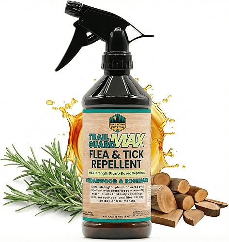 Miniatura 9 de Trail Guard - Aerosol natural extra fuerte para insectos, pulgas y garrapatas para perros, gatos, personas y hogar, repelente de insectos