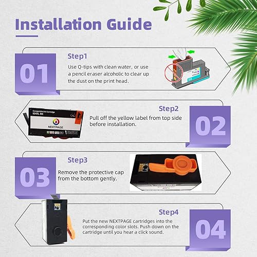 Miniatura 3 de Cartuchos de tinta 934XL 935XL de alto rendimiento compatibles con cartuchos de tinta HP 934 y 935 XL, paquete combinado de 4 unidades (negro y