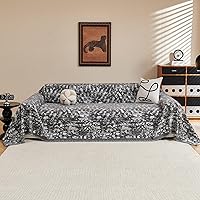 Vista 36 de MYSKY HOME Funda de Sofá Boho Súper Suave Fundas de Sofá para Sofá de 2-3 Cojines, Funda Moderna de Sofá de Jacquard Negro Funda de Loveseat Futón