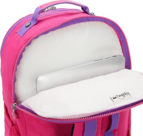 Miniatura 6 de Mochila Kipling Seoul extra grande, para laptop de 17 pulgadas, Rosa (Azalea Pink), Grande