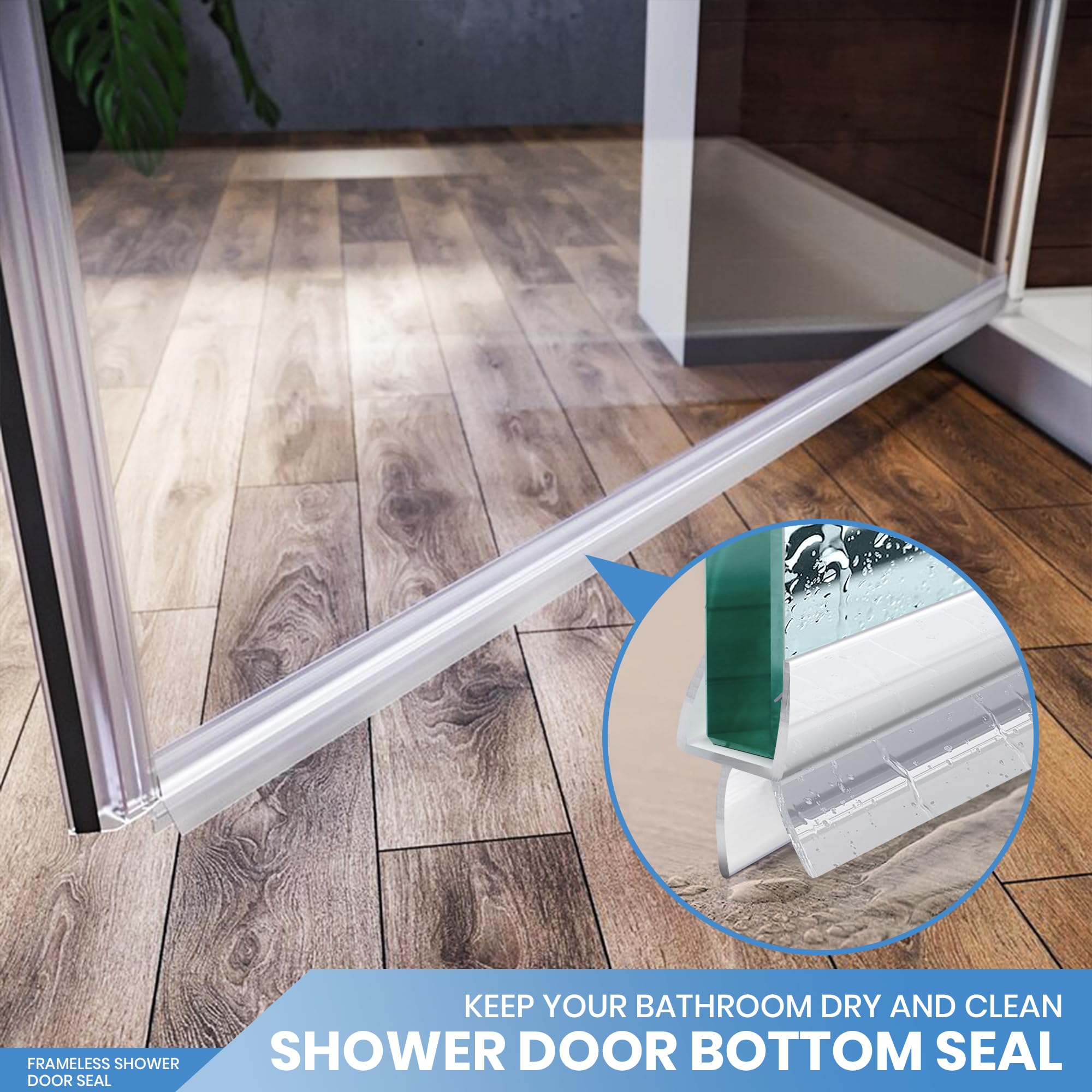 Frameless Shower Door Bottom Sealnull