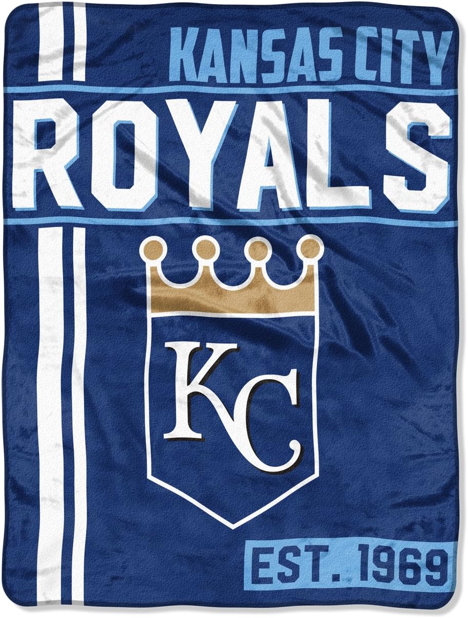 MLB Kansas City Royals Micro Raschel Throw, One Size, Multicolor