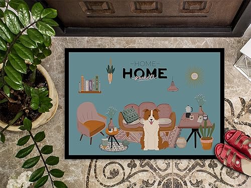 Miniatura 3 de Caroline's Treasures CK7964MAT - Tapete para puerta delantera, 18 x 27 pulgadas, para interiores y exteriores, antideslizante, lavable, de pelo