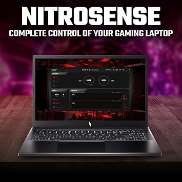 acer Nitro V15 ANV15-51 Gaming Laptop - Intel Core i5-13420H, 16GB, 512GB SSD, NVIDIA GeForce RTX 4050, 15.6 Full HD 165Hz, Windows 11, Black