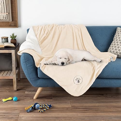 PETMAKER - Suave manta de felpa impermeable para mascotas, 60 x 50pulgadas, protege el sofá, las sillas, el automóvil y la cama de derrames, manchas disponible en Yaxa Colombia