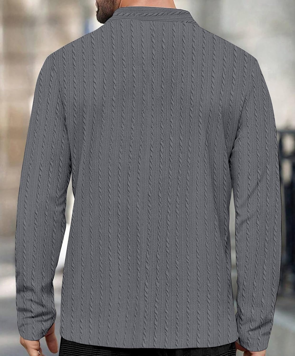 KAJARU Men's Solid Regular Fit T-Shirt - Image 3