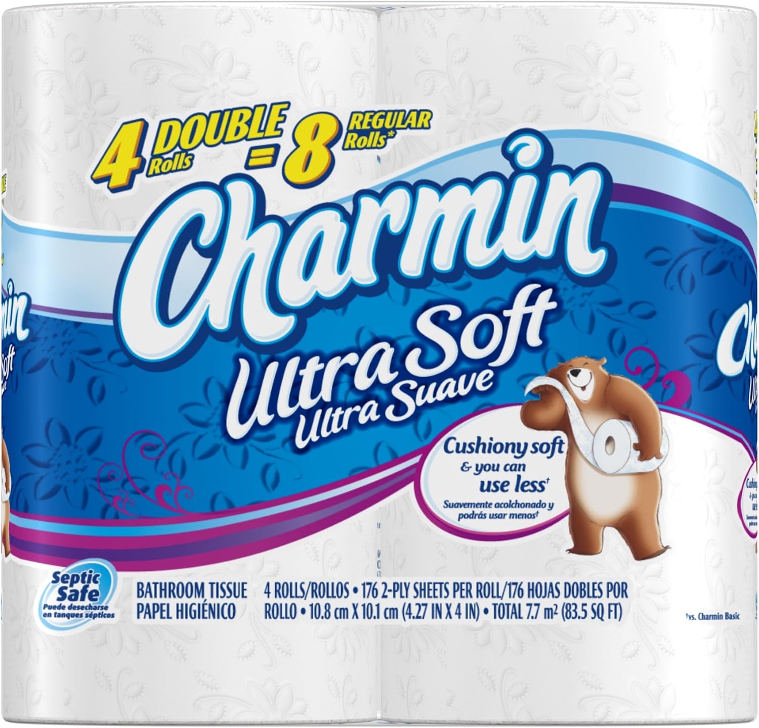 Charmin Ultra Soft Toilet Paper 4 Double Rolls (Pack Of 10)