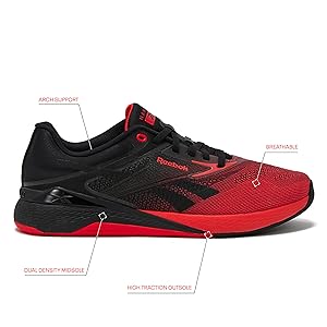 Reebok Nano X5 Mens Shoes, Cross Training and Light Running Sneakers for Men