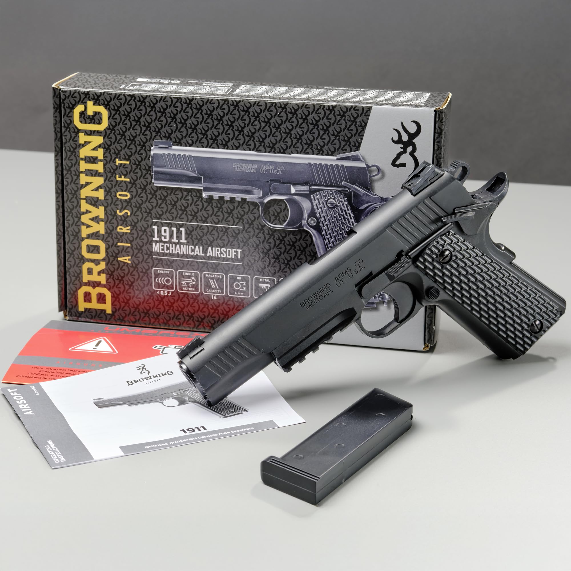 Browning 1911 HME Noir Spring UMAREX Ressort Metal Slide 0.5 Joule