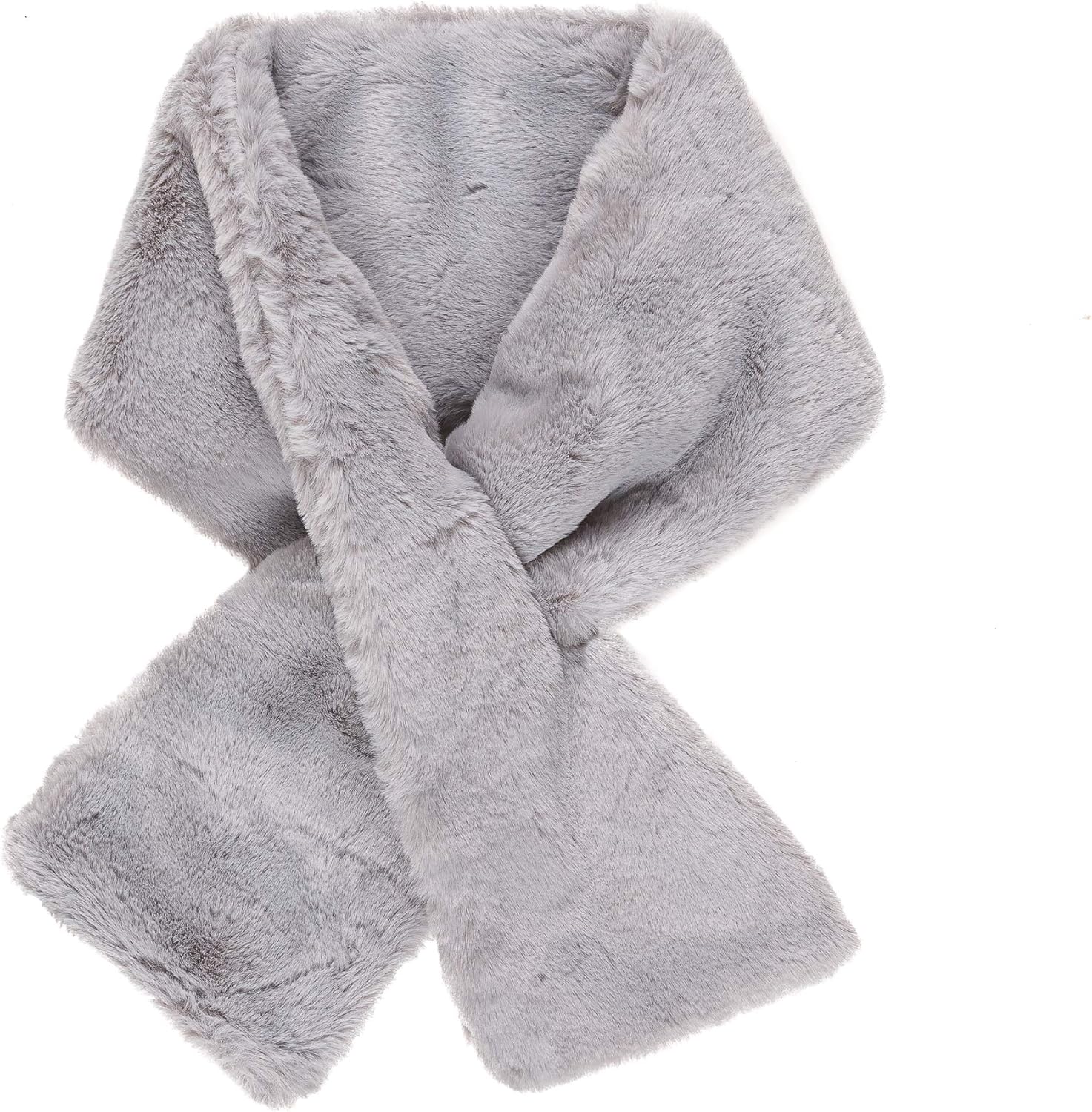 Fur Collar Scarf for Women Faux Fur Scarves Neck Shrug for Fall Winter Coat Dress - Image 3