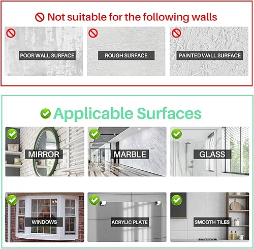 Miniatura 6 de Antimbee Paquete de 3 ganchos de ventosa, colgador de ventosa transparente, pequeñas ventosas extraíbles para ducha, baño, vidrio, puerta, ventanas,